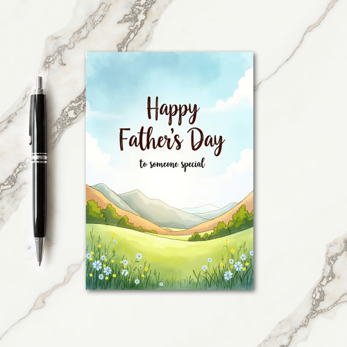 Sweet Fathers Day Panorama Card