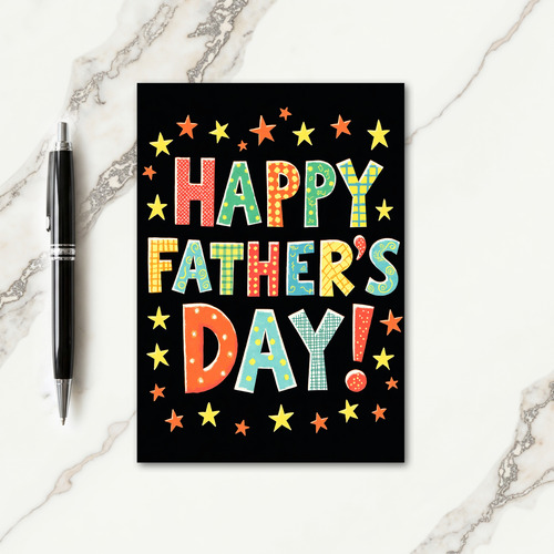 Sweet Fathers Day Patchwork Card