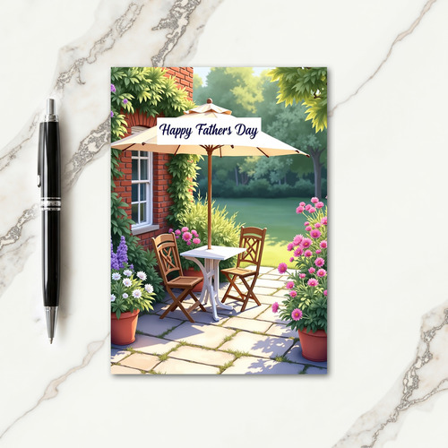 Sweet Fathers Day Patio Card