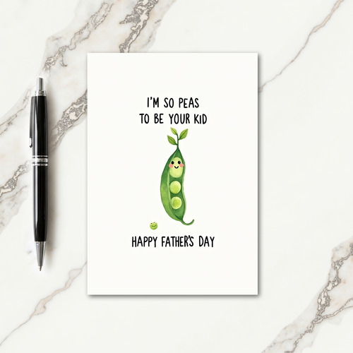 Sweet Fathers Day Pea Pod Card
