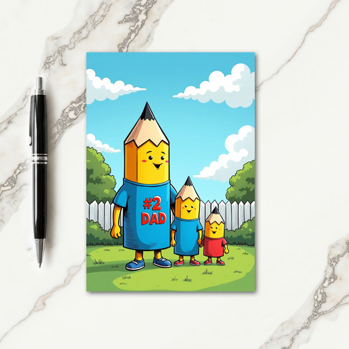 Sweet Fathers Day Pencil Card