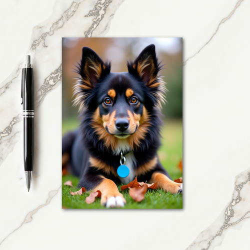 Sweet Fathers Day Pet Portrait Card