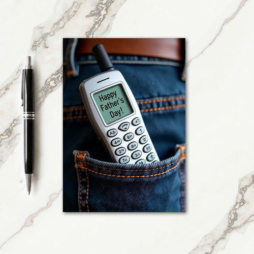 Sweet Fathers Day Phone Card