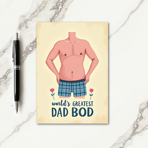 Sweet Fathers Day Physique Card