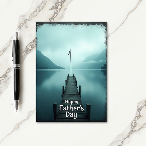 Sweet Fathers Day Pier View Card