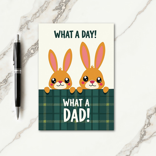 Sweet Fathers Day Plaid Card
