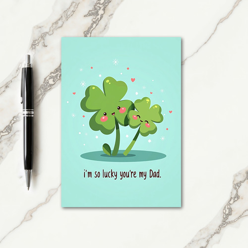 Sweet Fathers Day Plant Art Card