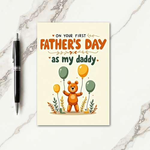 Sweet Fathers Day Plushie Card