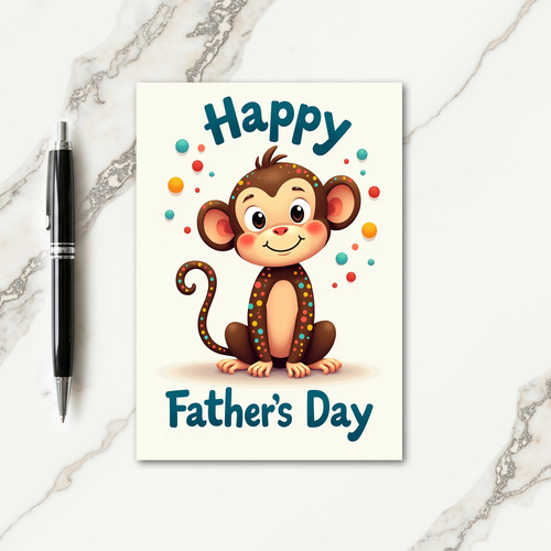 Sweet Fathers Day Polka Dot Card