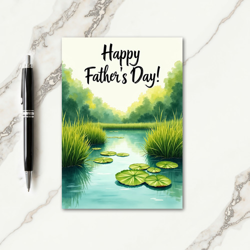 Sweet Fathers Day Pond Card