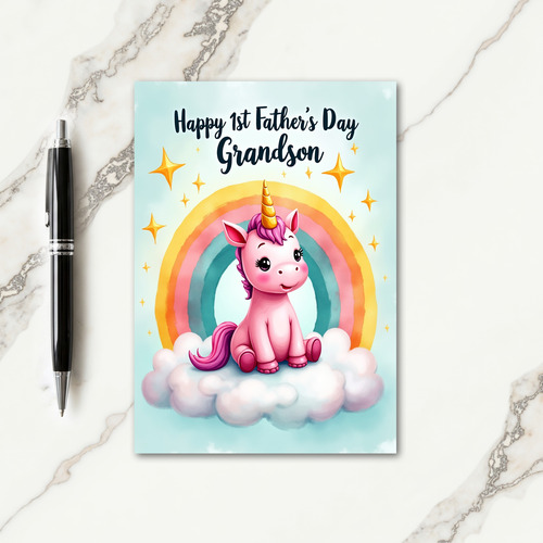 Sweet Fathers Day Pony Art Card