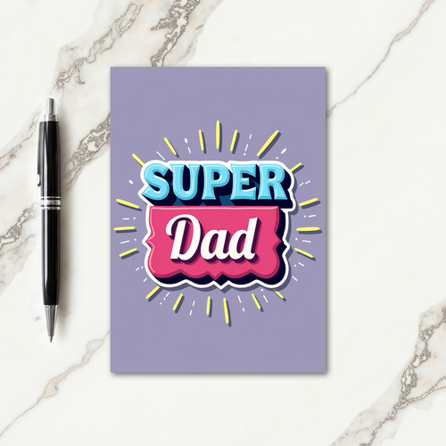Sweet Fathers Day Pop Art Card