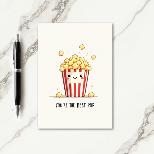 Sweet Fathers Day Popcorn Card