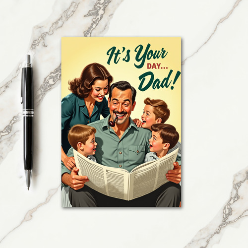 Sweet Fathers Day Portrait Card