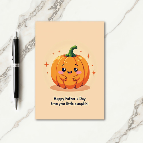 Sweet Fathers Day Pumpkin Card