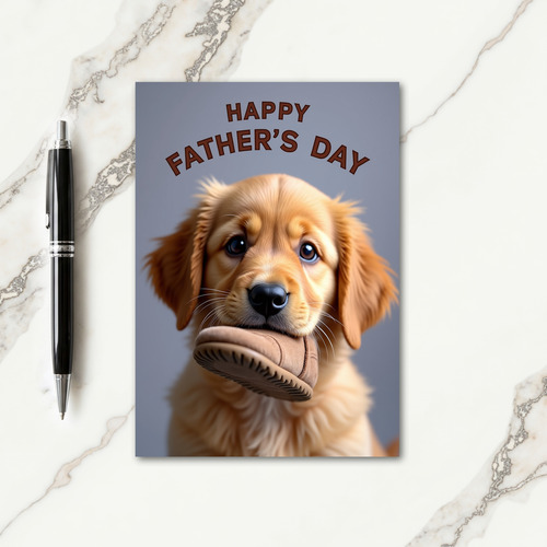 Sweet Fathers Day Puppy Love Card