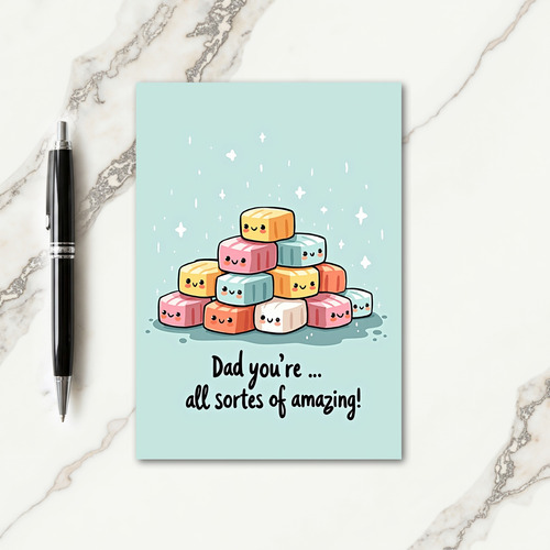 Sweet Fathers Day Pyramid Card