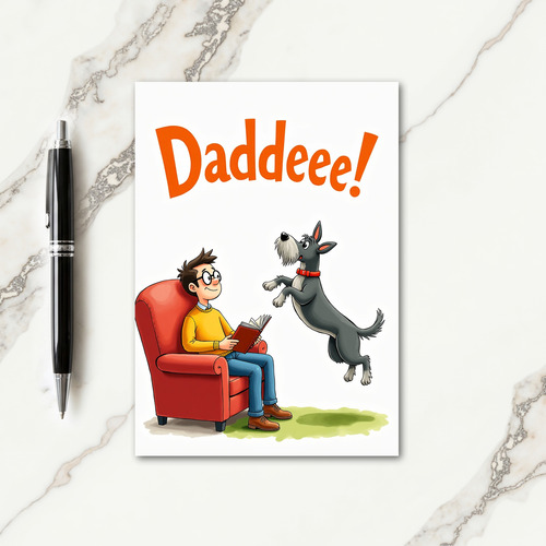 Sweet Fathers Day Reading Card