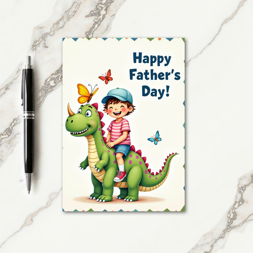 Sweet Fathers Day Reptile Ride Card