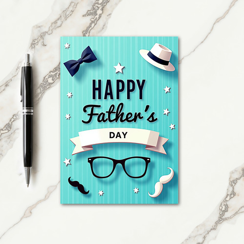 Sweet Fathers Day Ribbon Card