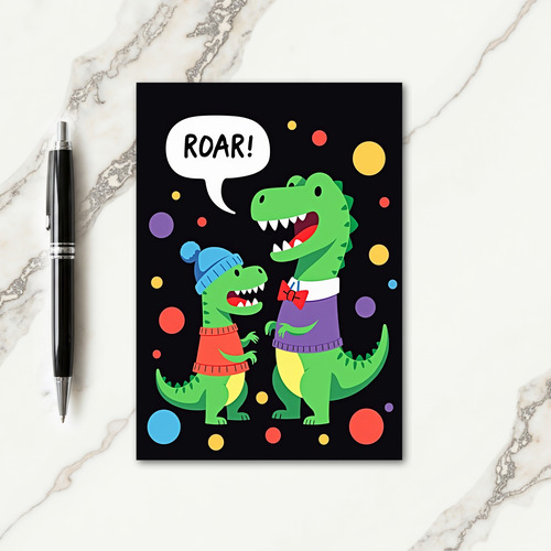 Sweet Fathers Day Roar Card