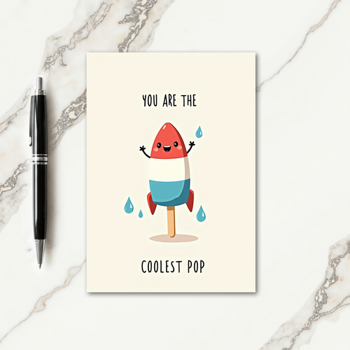 Sweet Fathers Day Rocket Pop Card