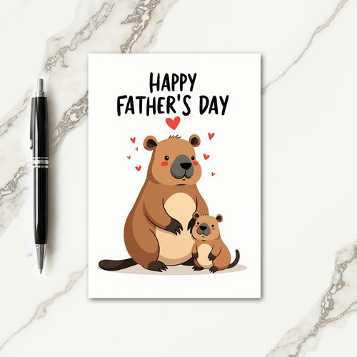 Sweet Fathers Day Rodent Card
