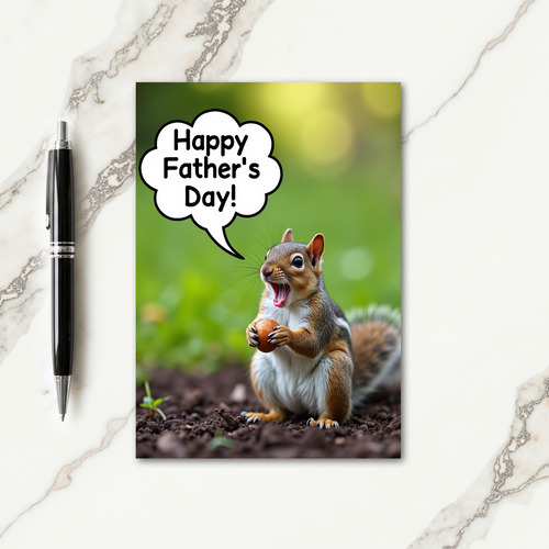 Sweet Fathers Day Rodent Find Card