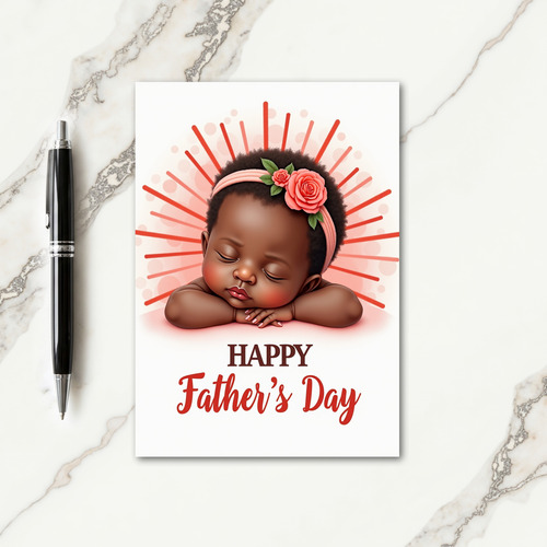 Sweet Fathers Day Roses Card