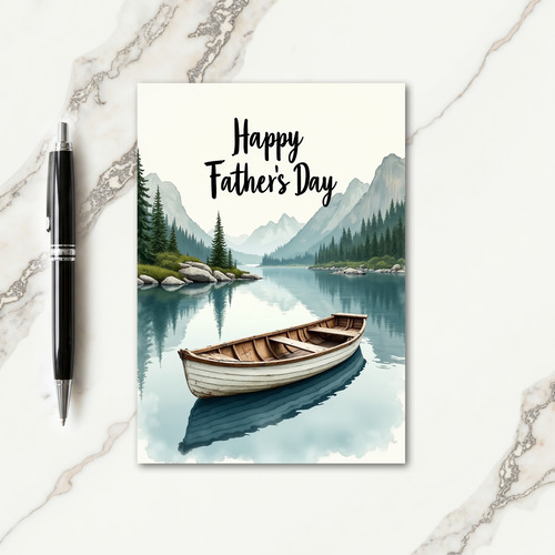 Sweet Fathers Day Rowboat Card