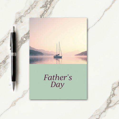 Sweet Fathers Day Sailboat Card