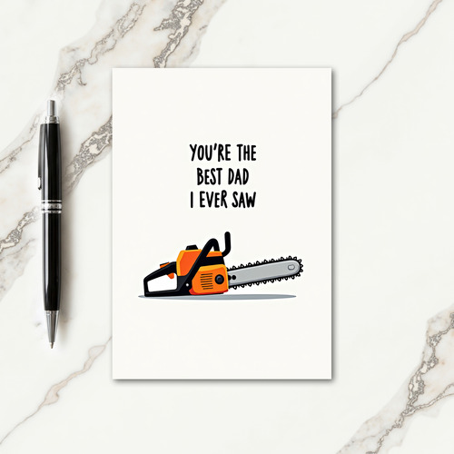 Sweet Fathers Day Saw Tool Card