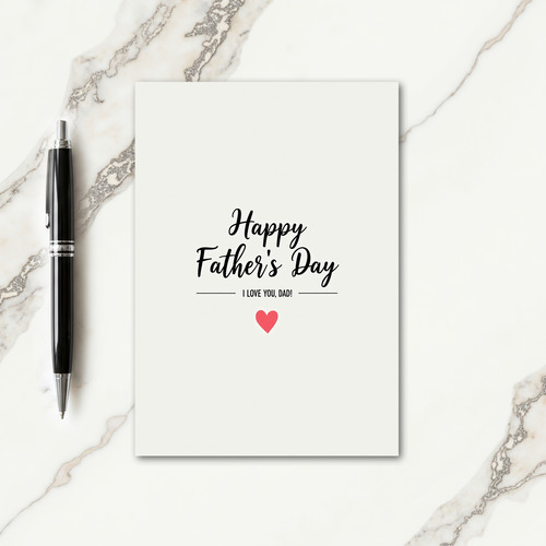 Sweet Fathers Day Script Font Card