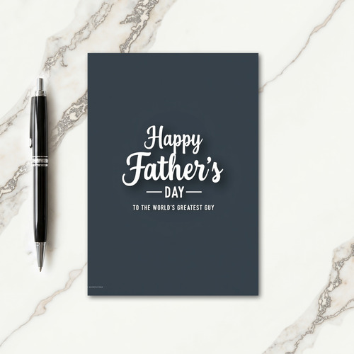 Sweet Fathers Day Scripted Card