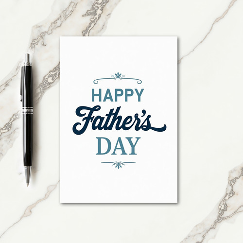 Sweet Fathers Day Scrollwork Card