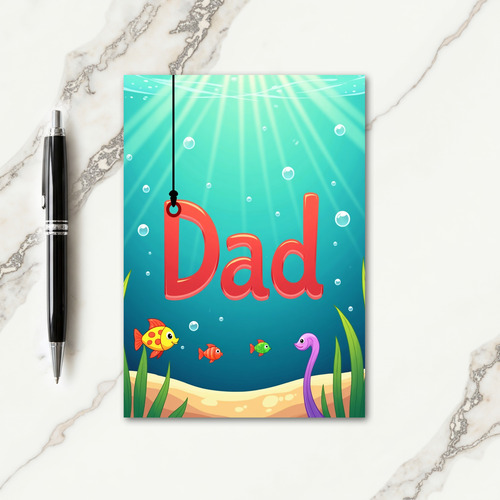 Sweet Fathers Day Sea Card