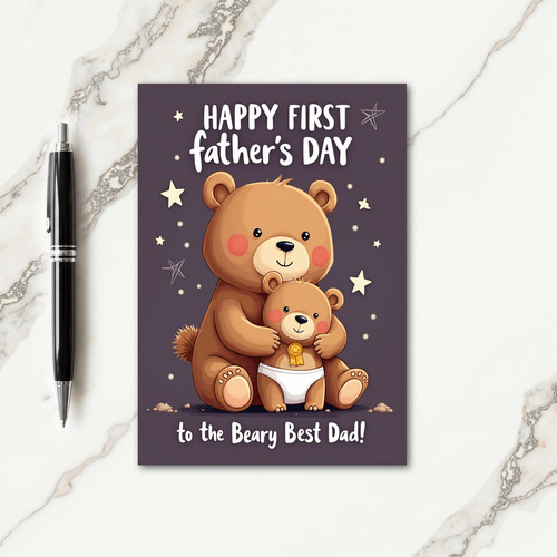 Sweet Fathers Day Sepia Tone Card