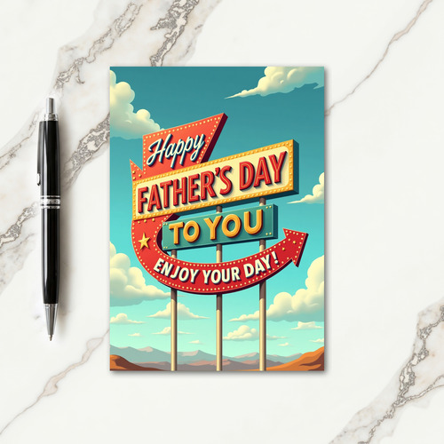 Sweet Fathers Day Sign Card