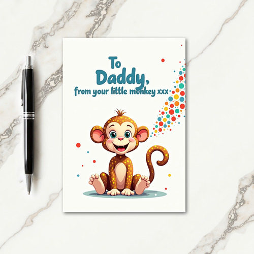 Sweet Fathers Day Simian Card