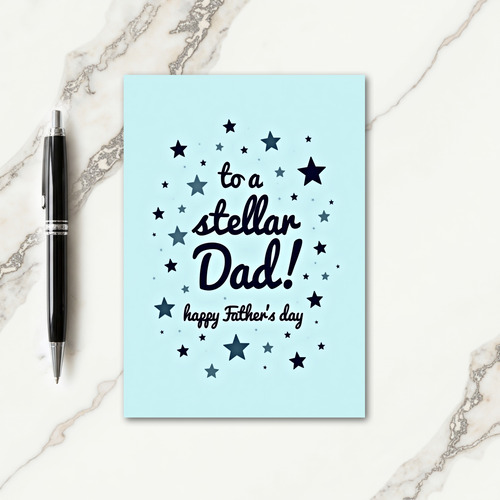 Sweet Fathers Day Sky Stars Card