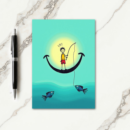 Sweet Fathers Day Smile Arc Card