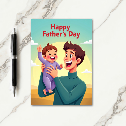 Sweet Fathers Day Smile Card