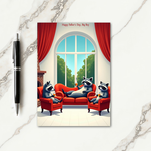 Sweet Fathers Day Sofa Card