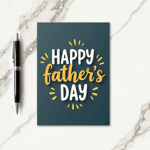 Sweet Fathers Day Sparkle Card