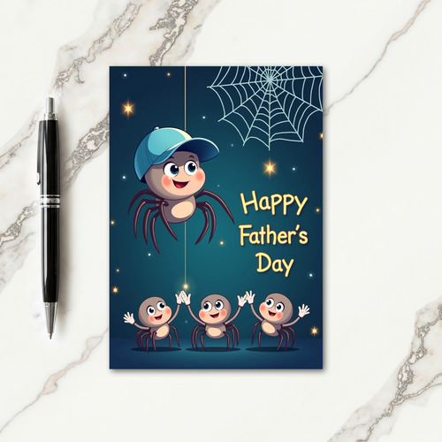 Sweet Fathers Day Spider Card