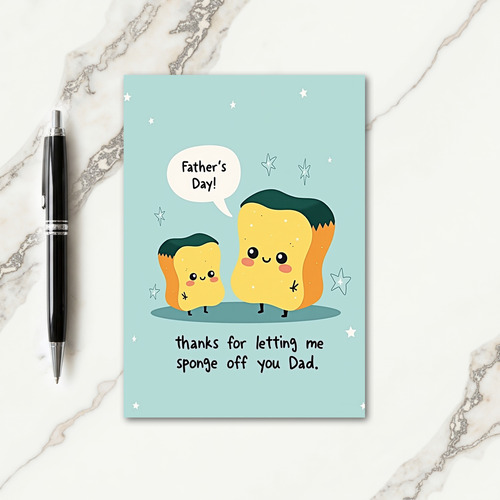 Sweet Fathers Day Sponges Card