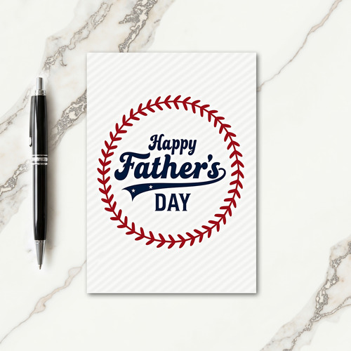 Sweet Fathers Day Sport Sphere Card
