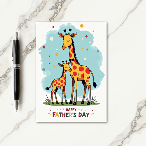 Sweet Fathers Day Spotty Card