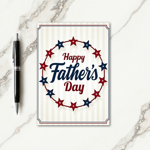Sweet Fathers Day Star Art Card