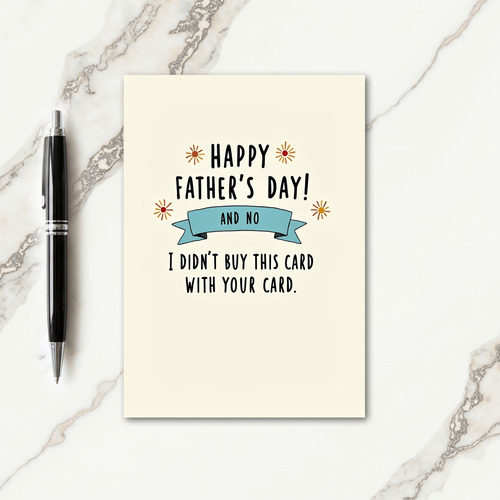 Sweet Fathers Day Starburst Card